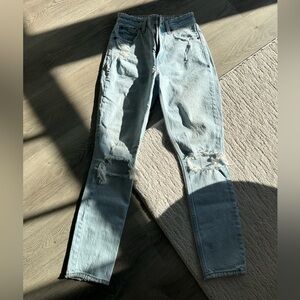 Abercrombie & Fitch Light Blue Distressed Jean